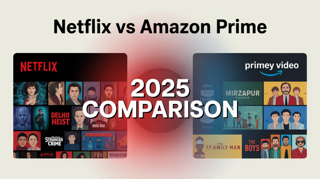 Netflix vs Amazon Prime : 2025 में इन में से कौन है OTT का Hot और Powerful King?
