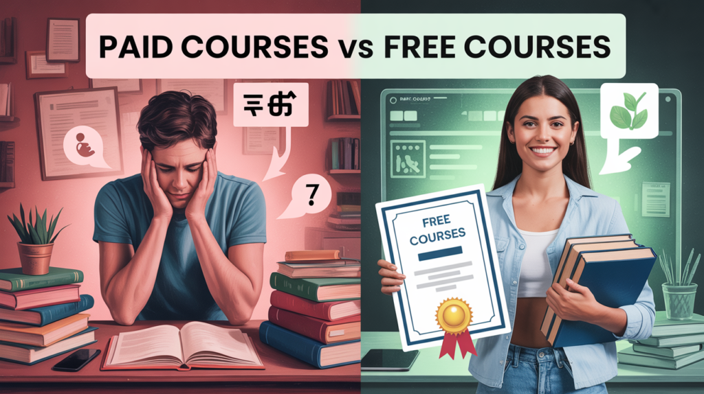 Paid Courses vs Free Courses : Kaunsa Best Hai 2025 Mein? Puri Comparison Yahan Hai!